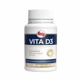 Kit 2x: Vita D3 Vitamina D 2.000ui 500mg Vitafor 60 Cápsulas