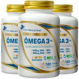 Kit 3x Ômega 3 Tg 18% Epa / 12% Dha 1000mg 120 Cápsulas