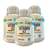 Vitamina K2 Caps 500mg 60 Cápsulas Kit Com 3 Potes