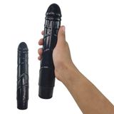 Penis Dildo Vibrador Preto Grande Vaginal Estimulaçao Ponto
