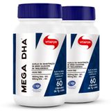 Kit 2 Mega Dha 1000mg Vitafor 60 Cápsulas