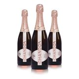 Espumante Chandon Brut Rosé 750ml Kit Com 03 Unidades