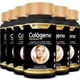 Kit 6 Colageno Hidrolisado Com Vitamina C E Zinco Selenio