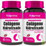 2 Potes Colágeno Hidrolisado Supreme + Vitaminas 90cps