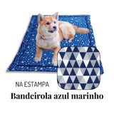 Colchonete Pet P Cães E Gatos 60x40 100% Pvc - Band. Marinho