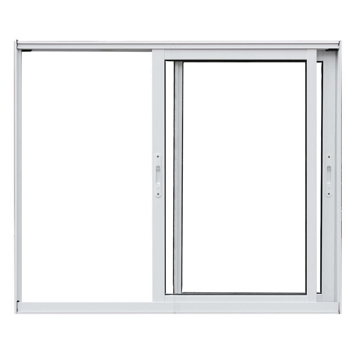 Janela De Alumínio Correr 100x120cm 2 Folhas Magnum Atlântica Branco