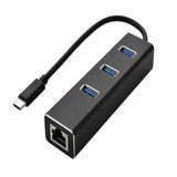 Adaptador Usb Tipo C 3.1 Hub 3.0 Ethernet Rj45 Usb-c Usbc