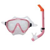Kit Mergulho Infantil Snorkel Mascara Koy Midi Seasub Rosa