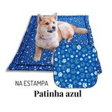 Colchonete Pet P Cães E Gatos 60x40 100% Pvc - Patinha Azul