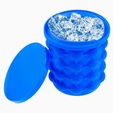 Mini Balde Forma De Gelo Em Silicone Ice Magic Cube