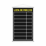 Banner Lista De Preços Tabela Vendas Serviço Lona 80x50cm