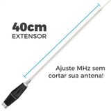 Antena Mini Marinox Rádio Px 10, 11 E 12 Mt Prolongador 40cm