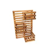 Painel Vertical Madeira Modular Com Cachepots