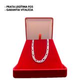 Prata 3x1 Legítima 925 Garantia Eterna Corrente Masculina