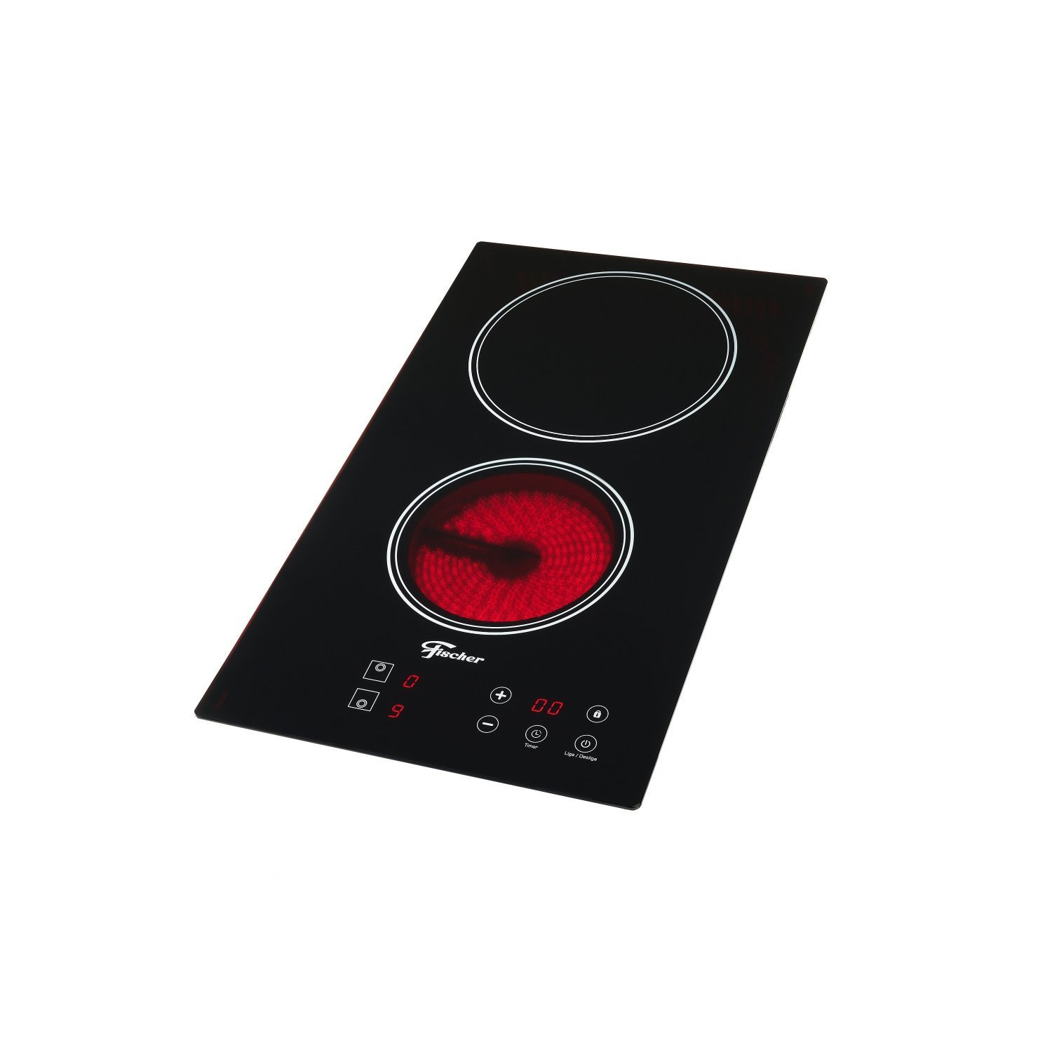 Cooktop 2q Elétrico Mesa Vitrocerâmica Touch 220v Fischer Preto