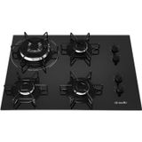 Cooktop 4 Bocas À Gás Tripla Chama Bivolt Preto Mcg134bg1 Mueller Preto