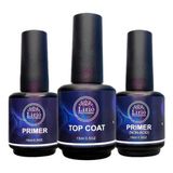 Kit Blindagem Lirió Top Coat Primer Gel Acrigel Unhas