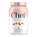 Chef Whey Protein Zero Lactose Morango 907g - Chef Whey