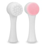 Escova De Limpeza Facial Esfoliante Massageador Pele E Corporal Banho 2 Em 1
