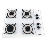 Fogão Cooktop D&amp;d 4 Bocas Branco Mega Chama A Gás