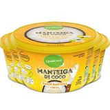 Kit 5 Manteiga De Coco Natural Com Sal Qualicoco 200g