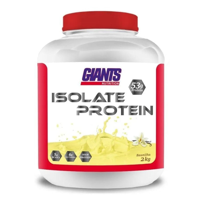 Isolate Protein 2kg Whey 53g Giants - Baunilha