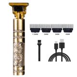 Maquina Cortar Aparar Cabelo E Barba Profissional Usb Metal