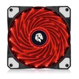 Fan Cooler Gamer Led Vermelho Para Gabinete 12x12cm Hayom