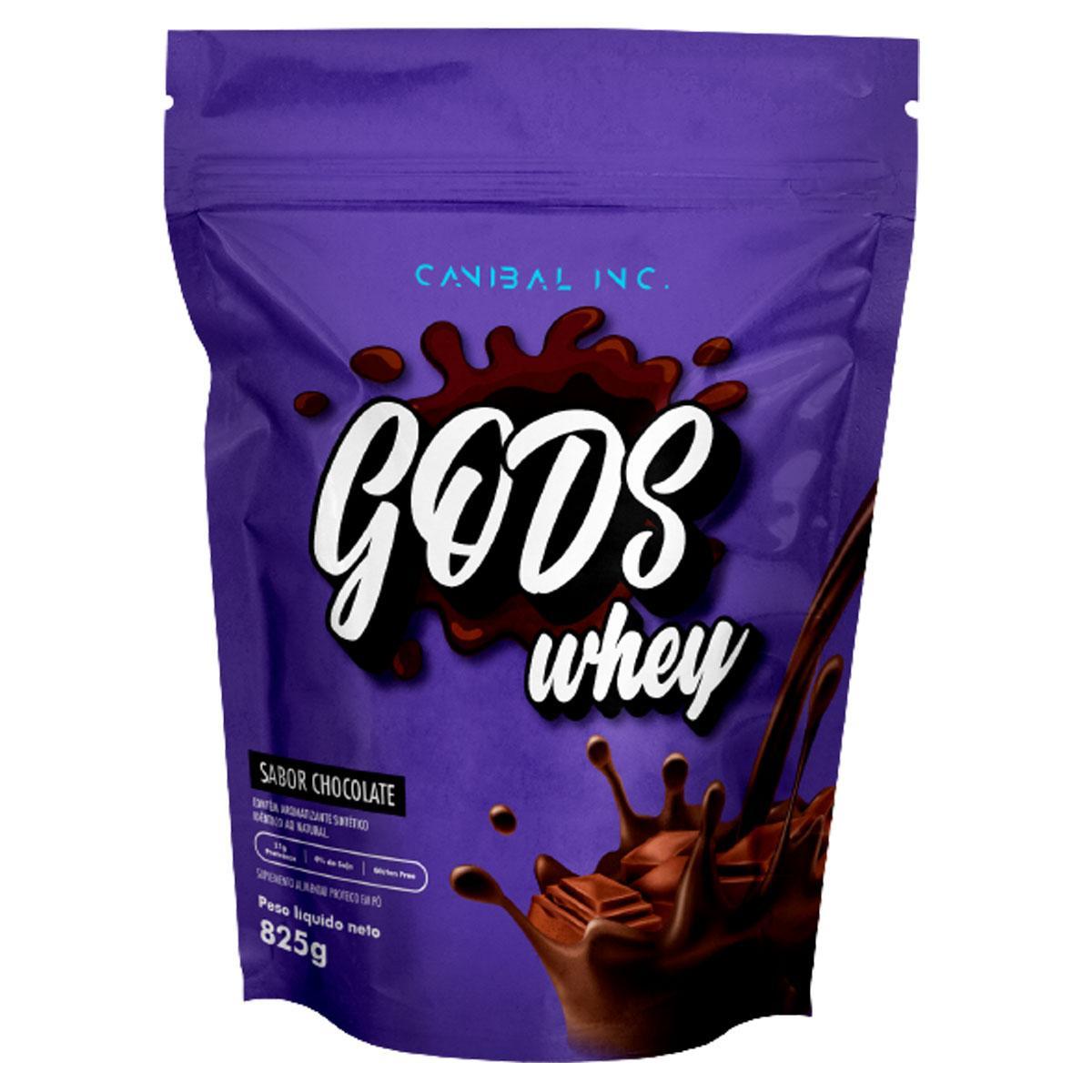 Whey Protein Concentrado - Gods Whey 825g Chocolate Chocolate 825g