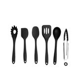 Kit 6 Utensílios Cozinha Silicone Completo Multiuso - Oikos