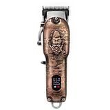 Maquina Kemei Profissional S/fio Com Display Led 3705