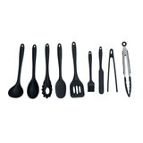 Kit 9 Utensílios Cozinha Silicone Completo Multiuso - Oikos