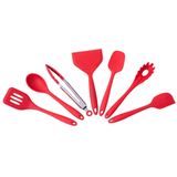 Kit 7 Utensílios Cozinha Silicone Completo Multiuso - Oikos