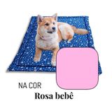 Colchonete Cama Pet Porte Médio 80x60 Impermeável - Rosa