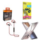 Kit Capinha Motorola E22 Fone Bluetooth E Película 9d