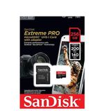 Cartao Micro Sd Sandisk Extreme Pro 256gb 200mbs Adaptador