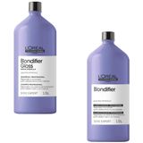 Shampoo E Condicionador Profissional Loreal Blondifier Gloss