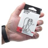 Kit 6 Anzol Worm 8312 Albatroz Para Isca Soft Silicone 2/0
