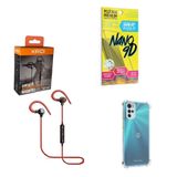 Kit Capinha Motorola G22 Fone Bluetooth E Película 9d