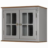 Aéreo Cozinha Hannover 80cm Com 2 Portas De Vidro - M550700v80 Garapa - Verniz