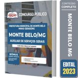 Apostila Concurso Monte Belo Mg - Auxiliar Serviços Gerais
