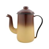 Bule Para Café Tradicional Esmaltado Marrom Degradê 1,5 L Ewel