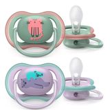 Chupeta Ultra Air 6-18m Gatinha - Urso Com 2 Philips Avent