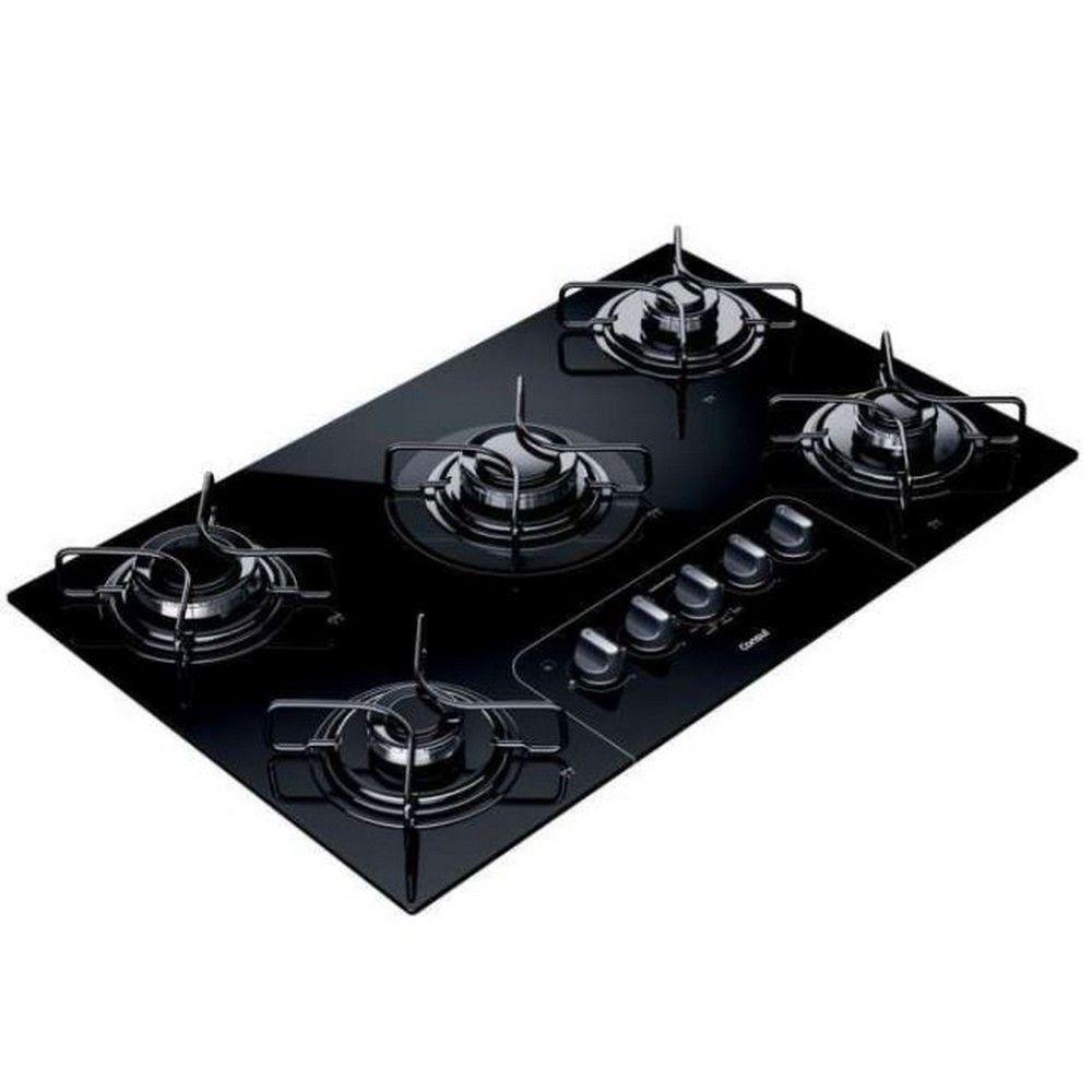 Cooktop 5 Bocas Cd075 Facilite Consul Preto Bivolt