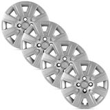 Jogo 4 Calota Modelo Original Volkswagen Saveiro Prata Aro 14 Grid