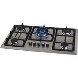 Fogão Cooktop Fischer 5 Bocas Tripla Chama - Mesa Inox 23678-54121 Bivolt