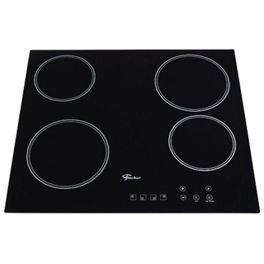 Fogão Cooktop Fischer 4 Queimadores Elétrico Mesa Vitrocerâmica 30006-73476 220v