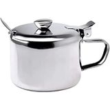 Açucareiro Em Inox Com Colher 8x6cm Booglee