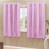 Cortina Blackout Pvc Rosa Corta Luz 2,80m X 1,60m