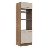 Torre Quente 70 Cm 3 Portas Rustic/crema Agata Madesa Rustic/crema